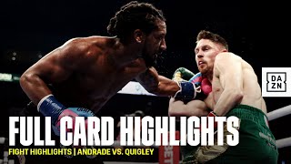 FULL CARD HIGHLIGHTS  Demetrius Andrade vs Jason Quigley [upl. by Ibbob]