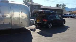 Hitching up the 19ft Airstream to the Venza [upl. by Margarethe235]