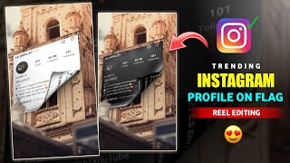 Instagram Viral Unroll the Curtain Video Editing  Instagram Profile Poster Reels Video Editing [upl. by Ramin]