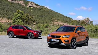 2017 Mazda CX5 vs 2017 Seat Ateca [upl. by Vania]