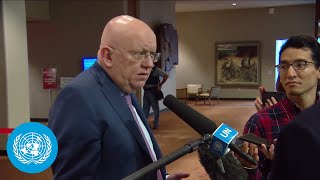 Russia on Ukraine  Security Council Media Stakeout 6 June 2023 [upl. by Fuller]