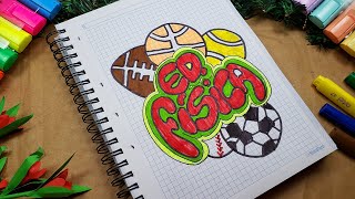 ⚽⚽ CARÁTULA DE EDUCACIÓN FÍSICA ⚽ PORTADAS PARA TUS CUADERNOS 2023 COVER غلاف موسيقي [upl. by Ahsikym152]