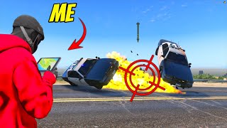 Missile VS Cops In GTA 5 RP [upl. by Ellerihs]