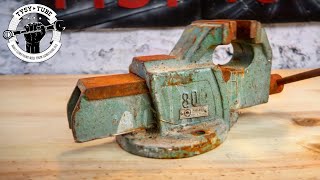 Rusty Old Vise Restoration [upl. by Amery]