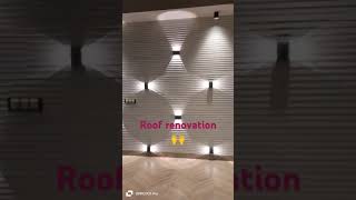 Renovation of the roof with amazing lights for a 150sq yds home lightingeurope luminaire [upl. by Onitnelav71]