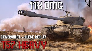 T57 Heavy 11K Damage Guest Replay  DowerChest WoT Console  World Of Tanks Console [upl. by Cha]