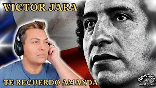 REACCION  REACTION VICTOR JARA  TE RECUERDO AMANDA  POR ADRY VACHET VOCAL COACH [upl. by Sara78]