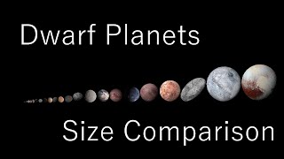 Dwarf Planets Size Comparison [upl. by Noneek]