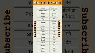 Plants english use words in Daily life [upl. by Eigna348]