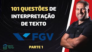 Português FGV  101 questões de Interpretação de texto FGV  parte 1 [upl. by Akiaki]