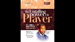 OCTOBER 2024 POWER NIGHT  THE UNFAILING POWER OF PRAYER  REV JOE OLAIYA  25102024 [upl. by Yajet]