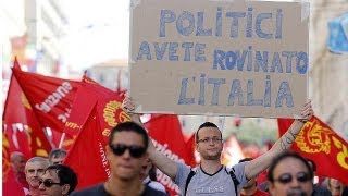 Corteo Fiom a Roma Landini quotIl governo Letta cambi rottaquot [upl. by Gerg]