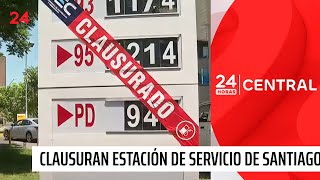 Clausuran servicentro por vender bencina adulterada  24 Horas TVN Chile [upl. by Nnel]