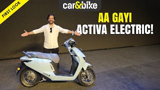 Honda ki ELECTRIC Activa  ✌🏽 SWAPPABLE batteries ke saath  Detailed First Look In Hindi [upl. by Myron]