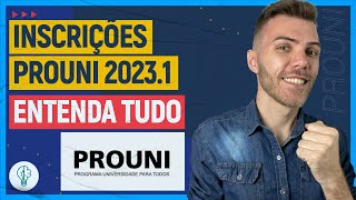 PROUNI 20231 INSCRIÇÕES ABERTAS ENTENDA TUDO [upl. by Lalaj719]