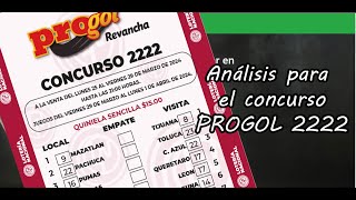 Progol 2222  Análisis completo [upl. by Favien]