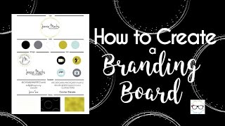 How to Create a Branding Board  Photoshop amp Illustrator [upl. by Carmencita]