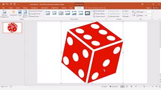 Create a rolling dice animation using microsoft powerpoint [upl. by Akeihsat]