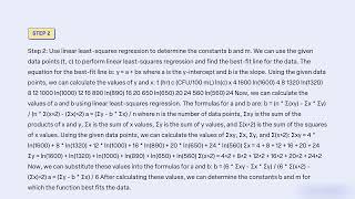 The concentration of E coli bacteria in a swimming area is monitored after a storm t hr c CFU100 mL [upl. by Nomzzaj]