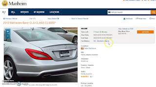 How to buy cars from Manheim Dealer Auction part 1 [upl. by Adnahsam]