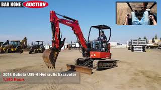 2018 Kubota U354 Hydraulic Excavator [upl. by Mrots199]