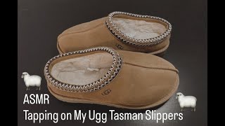 ASMR Tapping on My Ugg Tasman Slippers Lofi Tapping Tracing No Talking [upl. by Fidole]