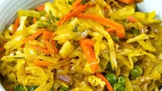 How To Prepare A Delicious Stir Fried Yellow Cabbage For The Family [upl. by Leler]