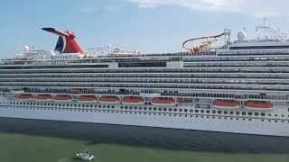 Carnival Liberty vs Carnival Breeze Horn War [upl. by Graner381]