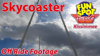 World’s Tallest Skycoaster  Off Ride Footage  Funspot America Kissimmee  20202021 Seasons [upl. by Dnomyar]