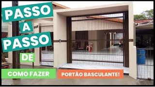 COMO FAZER PORTÃO DE ELEVAÇÃOBASCULANTE [upl. by Saundra]