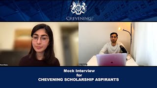 Chevening Mock Interview Issue 01  2022  2023 [upl. by Eerrahs831]