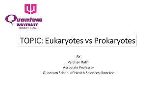 Eukaryotes vs Prokaryotes [upl. by Annah]