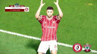 Bristol City vs Southampton  EFL Championship 202324  Highlights PES 21 [upl. by Ilellan]