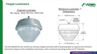 Fulham Vizion™ 14″ Round Universal Voltage LED Retrofit Kit [upl. by Ydnab595]