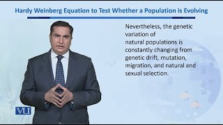 Hardy Weinberg Equation to Test Whether a Population  Biodiversity amp EvolutionII  BT201Topic164 [upl. by Deppy]