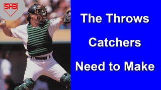 Different Catcher Throws in Baseball and Softball [upl. by Ernaldus]