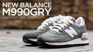 Closer Look New Balance 990 ReIssue  Original Grey [upl. by Kermie]