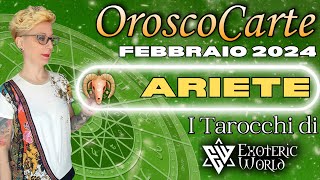 Ariete ♈ Oroscopo Febbraio 2024  OroscoCarte  Lettura con Tarocchi e Oracoli  Exoteric World [upl. by Nnylhtak]