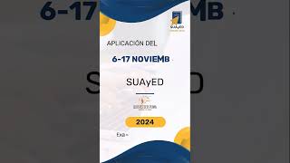 Fechas UNAM SUAyED Convocatoria septiembre 2024 [upl. by Dorwin656]