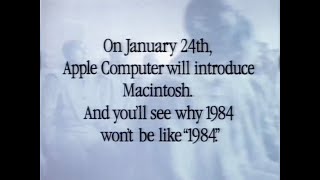 1984 Apples Macintosh Super Bowl Commercial 1080p24 [upl. by Gervase]