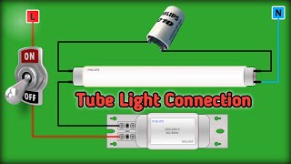 Tube Light Wiring Diagram Connections [upl. by Viddah]