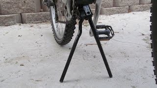 Review Pletscher doublelegged bicycle kickstand one that breaks your bank [upl. by Aicemak]