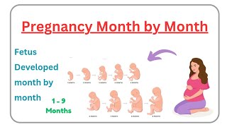 Pregnancy month by month  fetus develop month by month [upl. by Atsyrc]