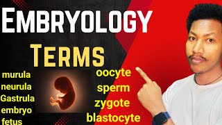 Embryology Terminology introduction to embryology oocyte sperm zygote ethiopia [upl. by Iteerp]