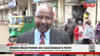 Kenyans across the country express mixed reaction to the DP Rigathi Gachagua impeachment [upl. by Fabria]