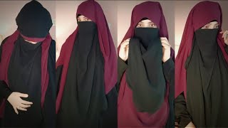 Niqab Style  Full Coverage  Naqib Tutorial  Hijab Tutorial For Beginners [upl. by Oberg]