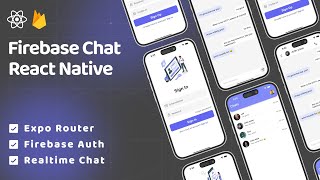 🔴 Build a Realtime Chat App with Firebase  Authentication  Expo Router  React Native Projects [upl. by Studner]