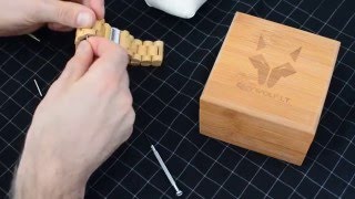 How to resize wooden watch band in 2 minutes DIY [upl. by Plath11]