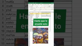 👉Correcciones de nombre en Excel excel consejos exceltips exceltutorial trucos tips hack [upl. by Strenta]