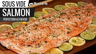 Sous Vide Salmon Perfection  How to cook the BEST SALMON ever [upl. by Eelirem294]